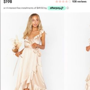 Samantha Ruffle Wrap Dress - worn once!